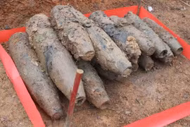 广治省：发现并成功处理装有 144 种爆炸物的地下掩体
