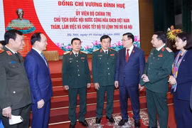 越南国会主席王廷惠探访贺年河内首都武装力量