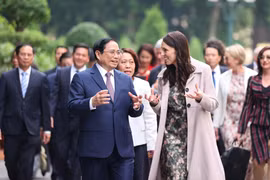 范明政与新西兰总理杰辛达·阿德恩举行会谈