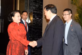 越南国会主席阮氏金银访华期间的活动（组图）