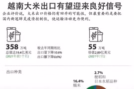 图表新闻：越南大米出口有望迎来良好信号