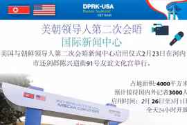 图表新闻：美朝领导人第二次会晤国际新闻中心