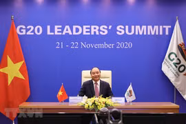 组图：政府总理阮春福出席二十国集团领导人峰会第二阶段会议