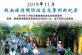 图表新闻:2019年11月越南接待国际游客总量刷新纪录