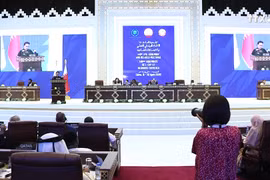 阮氏金银出席各国议联第140届大会全体会议并发表重要讲话