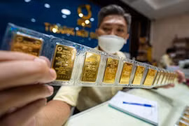 9月28日上午越南国内市场一两黄金卖出价下降5万越盾