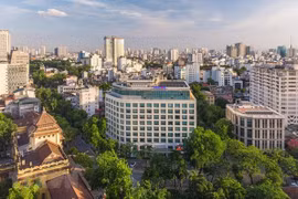 越南通讯社社长武越庄与古巴通讯社社长埃达·迪兹·加西斯举行会谈 