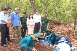 平福省日前发现20具烈士遗骸