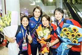 越南体育代表团结束参加第19届亚运会之旅