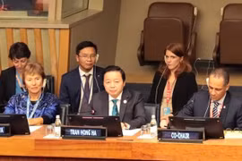 联合国水事会议：越南政府副总理陈红河出席水源与合作对话会并发言