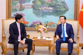 越南政府副总理陈红河会见日本三井石油勘探开发公司领导人