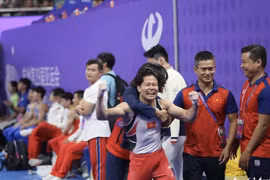 2023年亚运会：越南在体操男子吊环决赛获得银牌