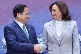 越南政府总理范明政与美国副总统举行双边会晤