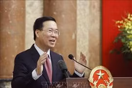 国家主席武文赏会见出席第32次外交工作会议的越南驻外大使和代表机构负责人