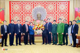 老挝各地工作代表团在乂安省开展春节走访慰问活动
