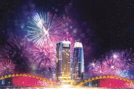  2023年岘港国际烟花节总决赛将于7月8日晚举行
