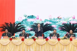 国家主席武文赏出席2023年全军军政会议