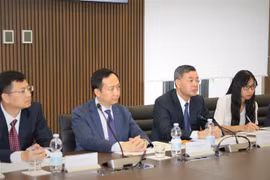 越南国家审计代表团与意大利审计法院首席院长举行工作会议