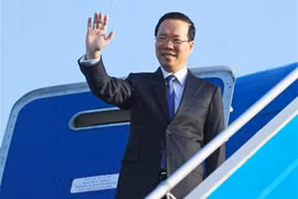 越南国家主席武文赏启程前往北京 开始出席第三届“一带一路”国际合作高峰论坛之行