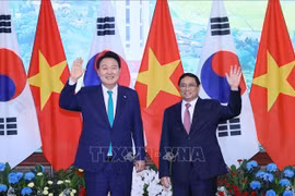 越南政府总理范明政会见韩国总统尹锡悦