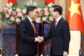 越南国家主席武文赏会见老挝建国阵线中央委员会代表团