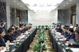 越南与老挝加强两国阵线组织之间的经验分享