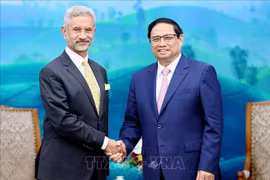 越南政府总理范明政会见印度外交部长苏杰生