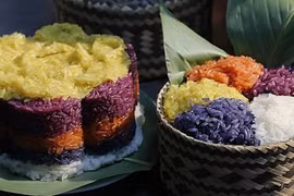 西北五色糯米饭--融合天地精华的美食