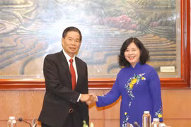 越南与老挝加强民运工作经验交流