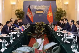 越南与柬埔寨外长举行会谈