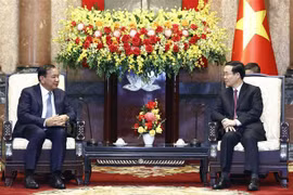 越南国家主席武文赏会见柬埔寨副首相兼外交与国际合作大臣布拉索昆