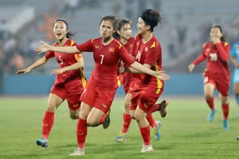 越南U20女足队入局2024年亚足联U20女足亚洲杯锦标赛预选赛第二轮比赛