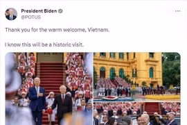 美国总统乔·拜登：访越之旅是“历史性时刻”