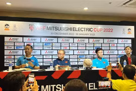 越南队和泰国队举行AFF锦标赛决赛第二回合赛前新闻发布会