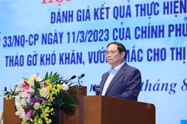 越南政府总理范明政主持化解房地产市场困难和挑战的会议