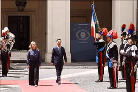 越南国家主席武文赏会见意大利总理焦尔吉娅·梅洛尼