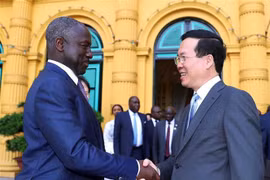 国家主席武文赏会见科特迪瓦国民议会议长比克多戈