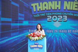 国家代主席武氏映春出席2023 年青年月启动仪式