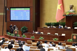 第十五届国会第五次会议：通过关于信任投票的决议