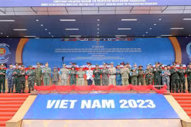 2021-2023年阶段第四周期维和专家组期末实地演习开幕式在河内举行