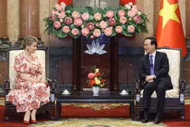 国家主席武文赏会见比利时王后兼比利时联合国儿童基金会名誉主席