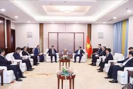 越南政府总理范明政会见中国技术、能源和基础设施开发公司领导人