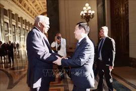 越南国会主席王廷惠与古巴全国人民政权代表大会主席埃斯特万·拉索·埃尔南德斯举行会谈