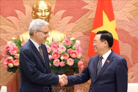 越南国会主席王廷惠会见法国驻越南大使尼古拉斯·沃纳里