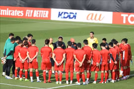 Asian Cup 2019:越南球队为迎战伊朗球队做好准备（组图）