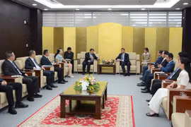 见面会场景。图自越通社