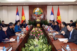 越南国会主席阮氏金银对老挝进行访问（组图）