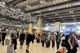 素万那普机场。图自越通社