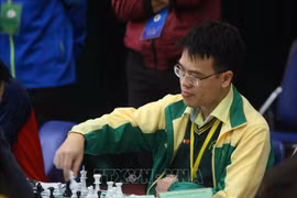 资料图：越南棋手黎光廉。图自越通社
