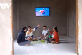 广治省胡文良先生出国打工后就有钱建设新房。图自《越南之声》
